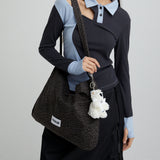 LEOPARD SUEDE ECO CROSS BAG