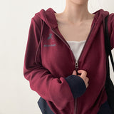 Back-Printed Zip-up 💛 Horse Slim Hoodie Zip-up (4 colors)
