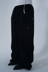 2WAY STRING PANTS_BLACK ( FLEECE.ver)