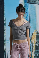SHIRRING COZY PANTS