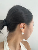 [925silver] Heart lock earring