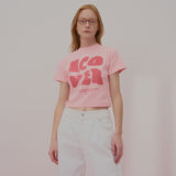 POINTAGE LOGO CROP TSHIRT-PINK