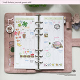 half Bullets journal green series