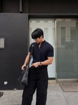 Sain zip-up short sleeve