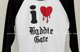 I love raglan bodysuit T-shirt