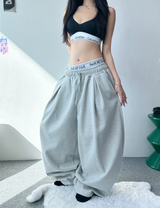 STRING JOGGER PLEAT BALLOON PANTS🩶🖤 - 2 COLORS