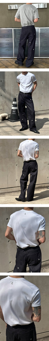 [S/S] Daisy semi wide denim pants