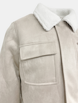Winter Suede Fur Collar Jacket