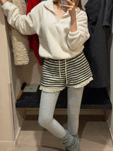 [MADE] メンバーフリースハーフジップアップ