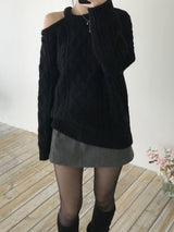 Leel Shoulder Slit Knitwear (3 colors)