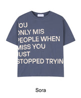 パッド レタリング クロップ ショートスリーブTシャツ