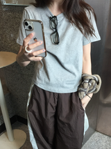 ダレクロップ起毛半袖Tシャツ（6c）