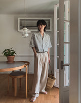 Marid Linen Two-Tuck Slacks