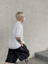 ナイロンピンタックハーフパンツ2C
