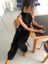STUD BALLOON WIDE PANTS (2C)