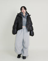 Monk String Shirring Piping Short Padded (Filling 100% Wellon)
