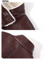 Signature Leather Warm Half Coat