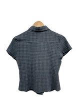 checke roll-up shirt