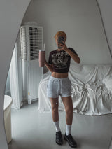 93 プリンティドスリム半袖Tシャツ