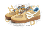 Happy Birds Day Retro German Training Shoes - BROWN
