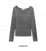 [U-BASIC] Obie Basic Slim U-Neck Long Sleeve