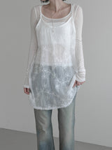 Lore Flower See-through Layered Sleeveless