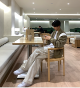 ワンダーランドコットンチェストバンディングワイドパンツ