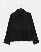 Shoulty Frill Collar Blouse Shirt