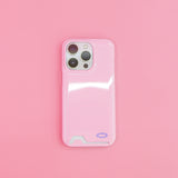 【MADE】Card Pocket glossy hard Phone case( 2 pastel colors)