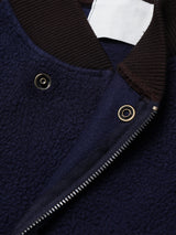 Raglan fleece zip-up 2color