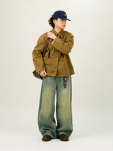 LA Oil Brushed Denim Pants