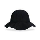 VA Curved Logo Round Frill Bucket Hat / Black