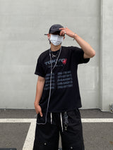 Teach Tokyo lettering short-sleeved T-shirt 3C
