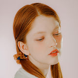 MINI ROSE SEE-THROUGH SCRUNCHIE (BROWN)