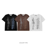 ファッドレタリング半袖Tシャツ -3C