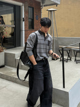 Mag pocket collar knitwear