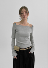 [MADE] ユタオフショルダー長袖Tシャツ