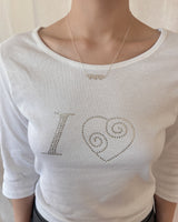 [925SILVER] RHYTHM TRIPLE HEART NECKLACE