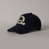 ウォッシードロゴボールキャップ (Navy/White)