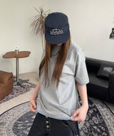 リアンカラーマッチングレイヤード半袖Tシャツ