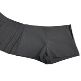 Pleated wrap skirt pants