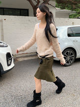 BOUCLE DAMAGE LOOSE KNIT (2C)