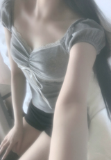 Hacken Ribbon Lace Top (light gray)