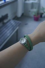 GREEN STUD ◇ CHOKER OR WATCH