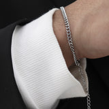 men's thin chain bracelet_CLEF 808 BASS BRC