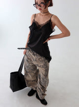 [UNISEX] Tree Camo Balloon Wide Pants