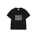 25SS オイルペイティンググラフィックウーマンショートスリーブTシャツ ブラック