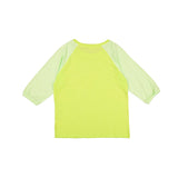 ボニーツートーンスラブラグランTシャツ (neon/lime)