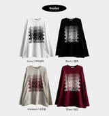 NT グラディエントノイズプリンティド長袖Tシャツ