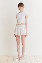 JADE BACKLESS TOP white